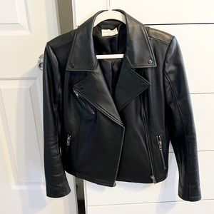 Z Supply 100% Leather Moto Jacket